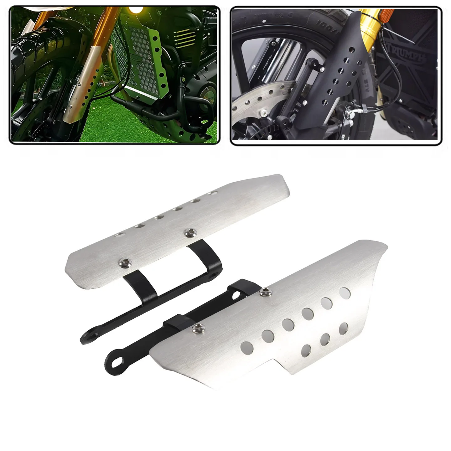 For the Triumph Scrambler 400 X/Speed 400 modification accessory - front shock absorber guard plate fork plate protection cover