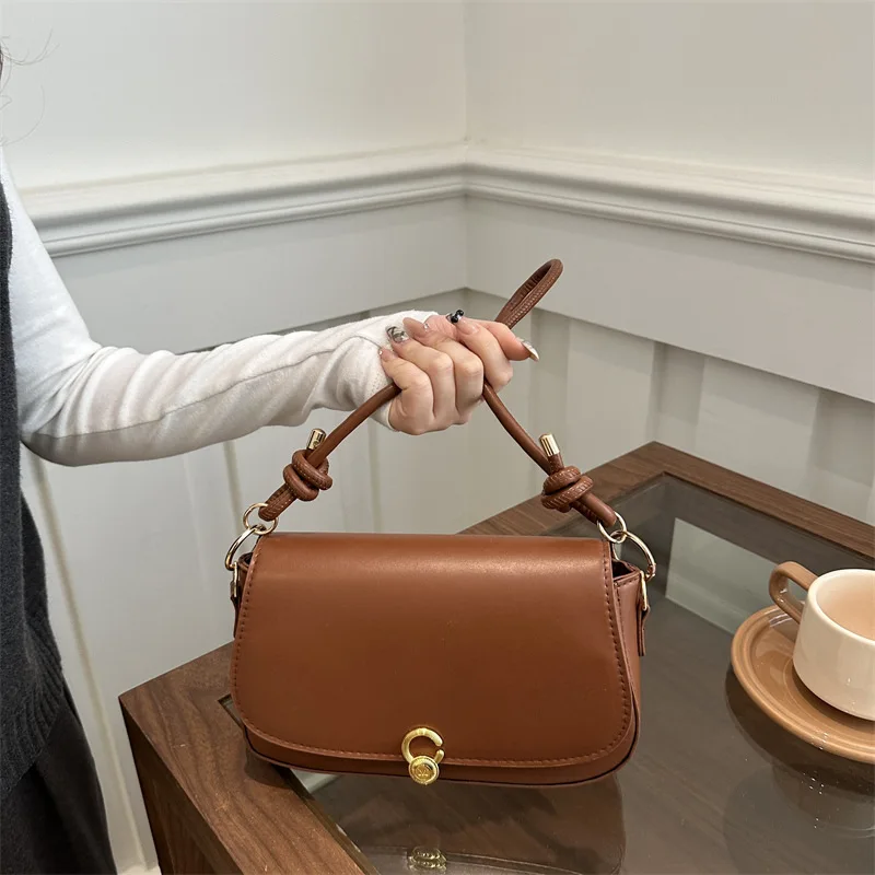 

Vintage Pu Leather Shoulder Bag for Women 2025 Luxury Woman Tote Bag Fashion Brand Designer Retro Large Female Handbags Ladies