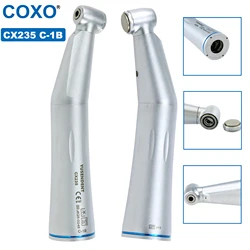 COXO Dental Low Speed Handpiece Contra Angle Push Button Internal Water Spray Handpiece 2/4 Holes Air Motor Fit KAVO NSK WH