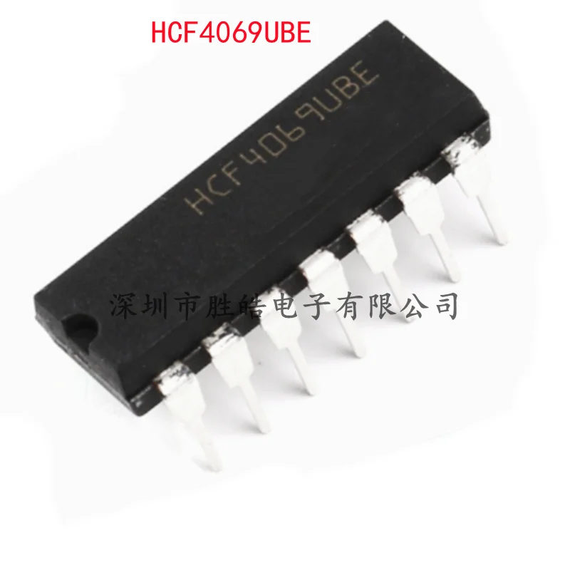 

(10PCS) NEW HCF4069UBE HCF4069 15V CMOS Six Non-Gates Straight In DIP14 Logic Chip HCF4069UBE Integrated Circuit