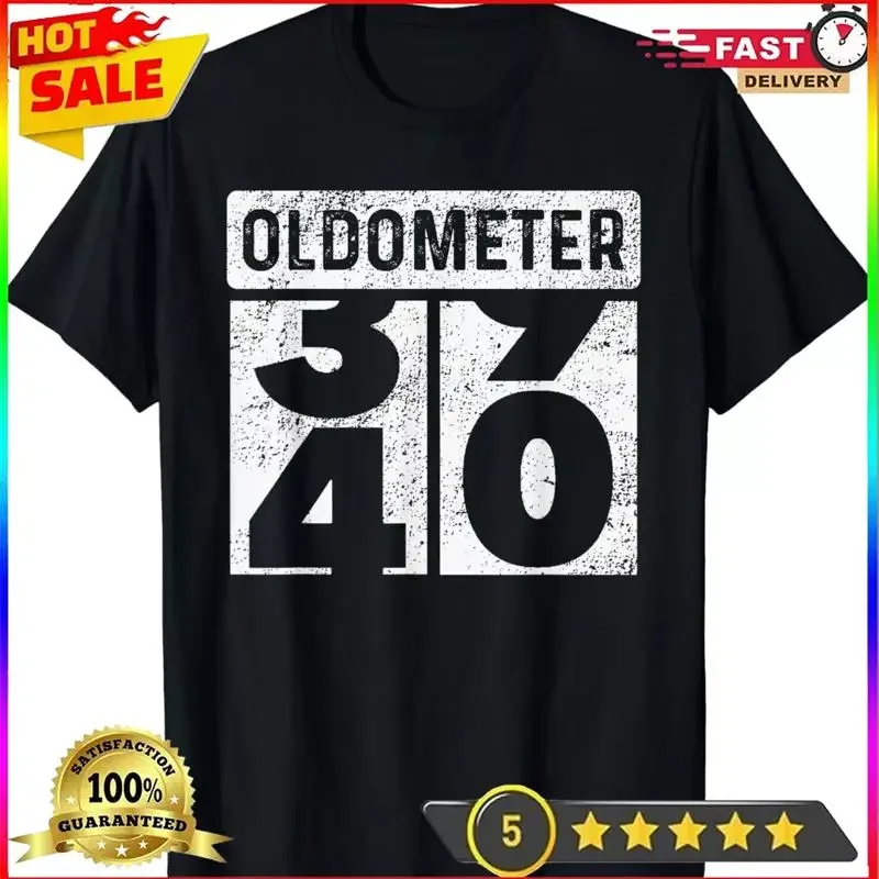 Oldometer Odometer Funny 40th Birthday 40 yrs Old Joke T Shirt