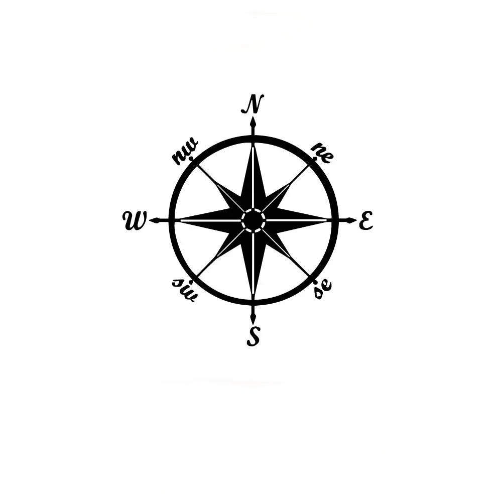 

Hot selling creative mountains and compass auto stickers vinyl large art art auto body sticker waterproof automobile parts PVC