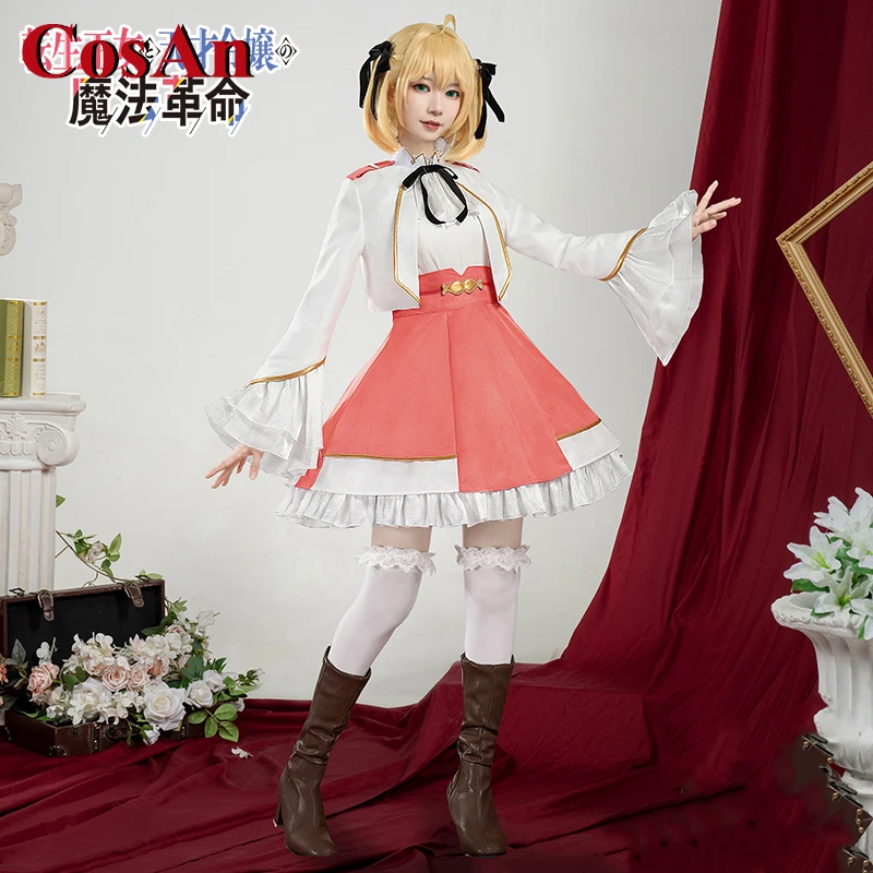 CosAn Anime Anisufia Win Parettia/Yufiria Mazenta Cosplay Costume Lovely Uniform Dress Activity Party Role Play Clothing