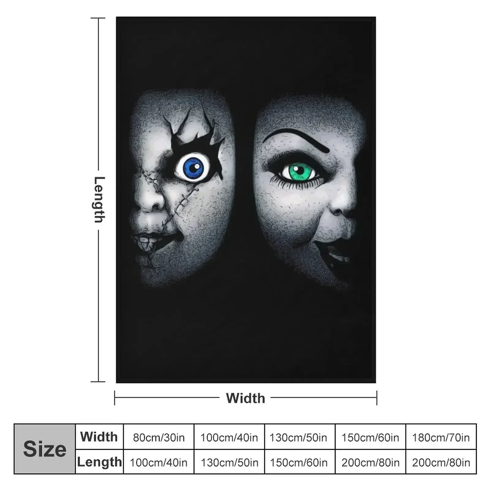 Bride of Chucky Throw Blanket Bed Luxury Throw Winter beds christmas gifts Blankets