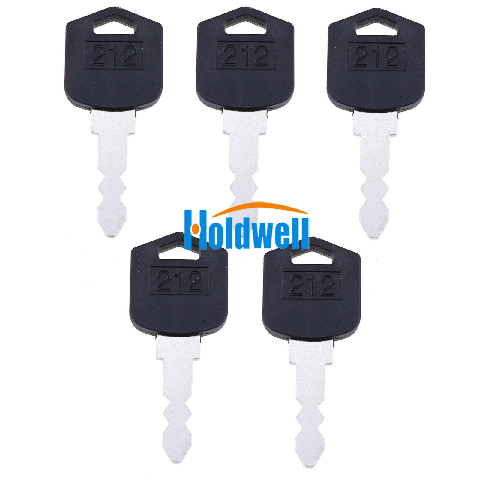 Holdwell 10PCS Ignition Keys D554212 for Doosan Daewoo Forklift D25 D35 G25 G35