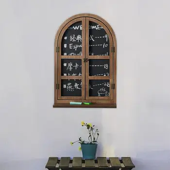 Duvar asılı dekorasyon Retro ahşap mesaj panosu 30x44cm ahşap Vintage