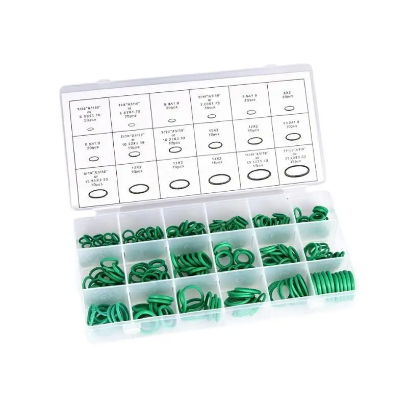36 Size 595Pcs Air Conditioning O Ring Assortment Kit Durable Rubber Seals for Home & Auto AC Repair Maintenance Tools