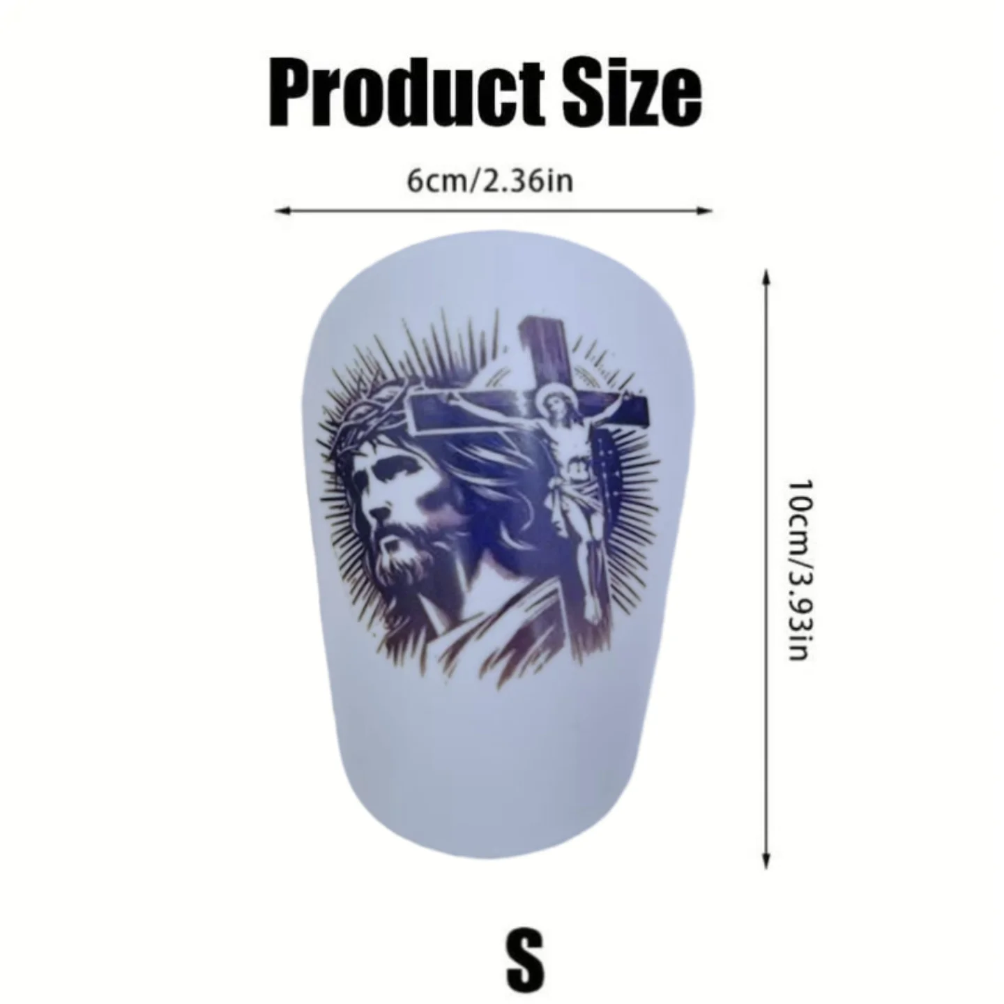 1 Pair of Mini Football Shin Guards - Ultra Small Protective Gear for Men & Women, Blue & White Cracked Ice Design, PBT Material