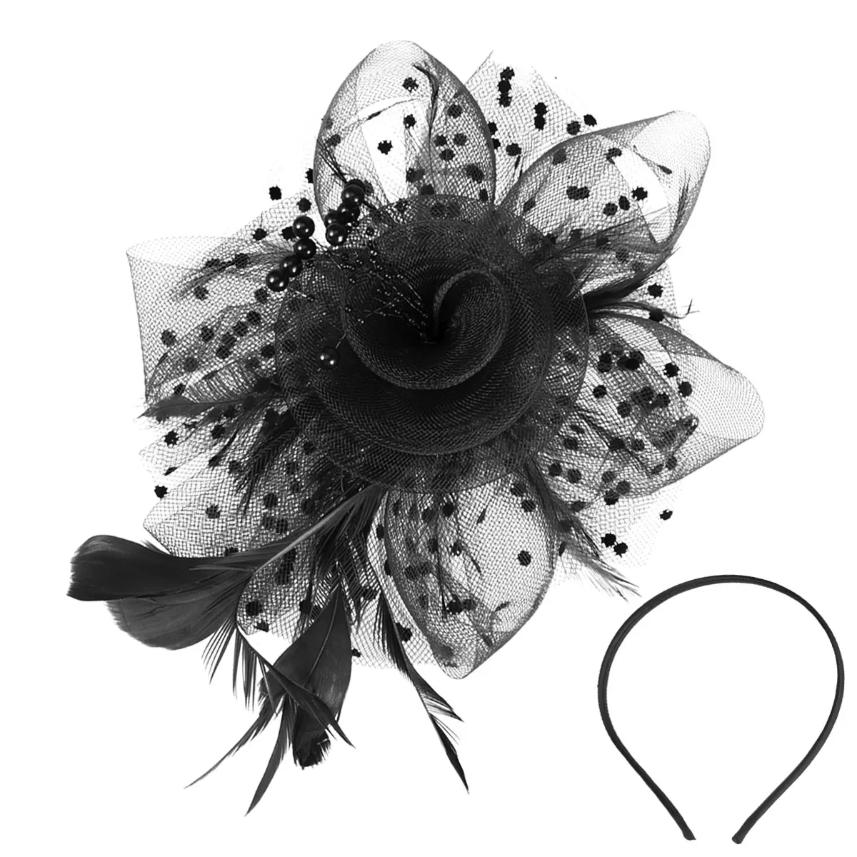 غطاء الرأس النساء إكسسوارات الشعر الزفاف تيارا زهرة دبوس الشعر العروس اللؤلؤ كليب الزفاف حفلة مهرجان سحر أنيق #3