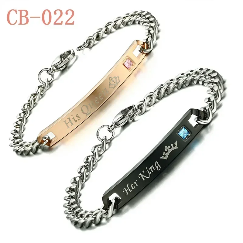 TW3 Letter Bracelet Stainless Steel Name  For Men Women Letters Fashion Jewelry Gift