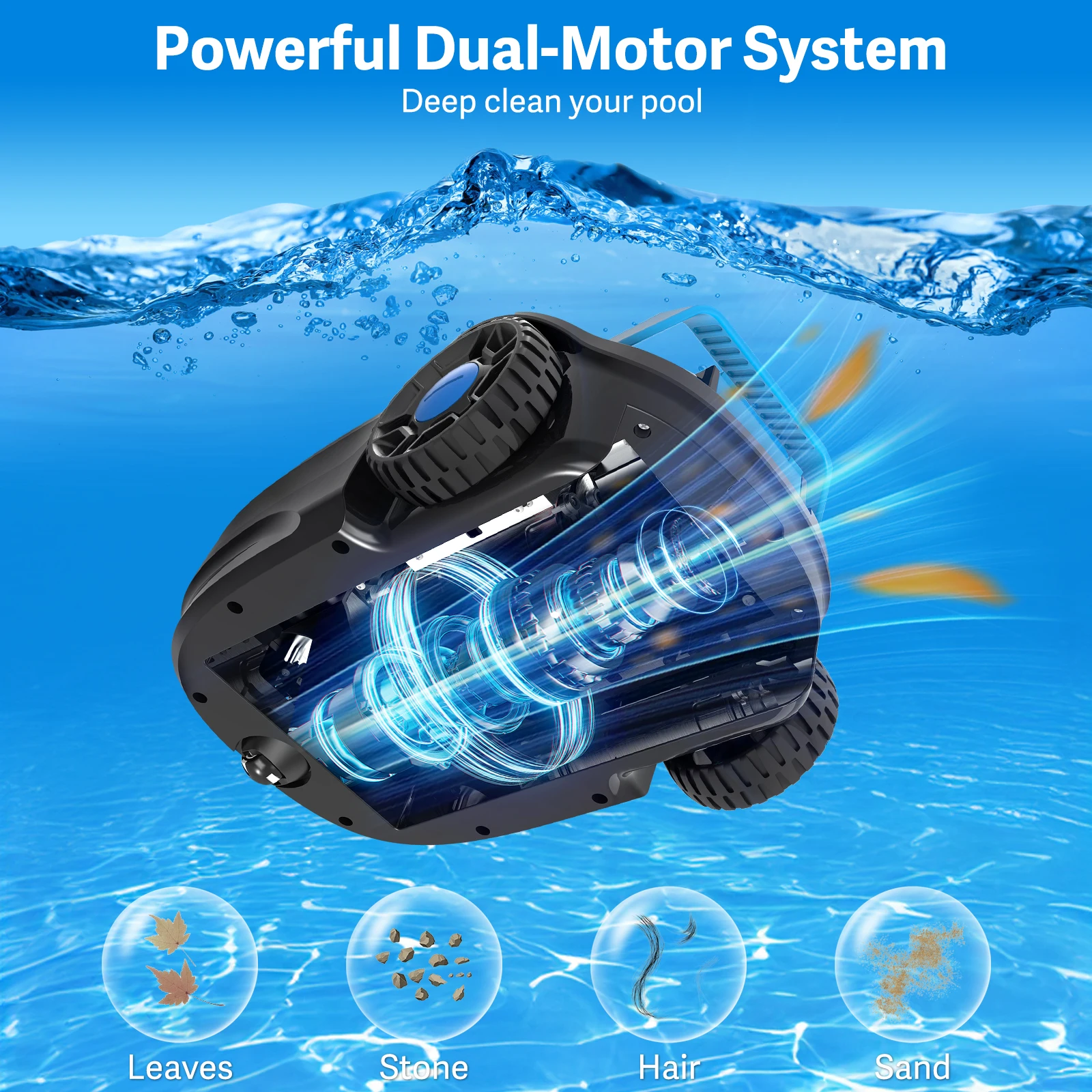 Smart Swimming Pool Automatic  Robot Cordless Pool Cleaning Cost-Effective Robotic Pool Cleaner