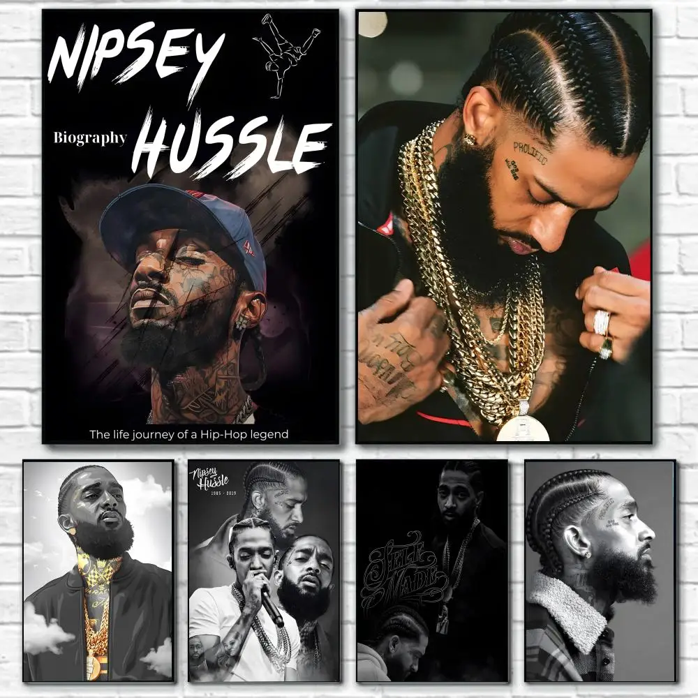 poster-autoadesivo-do-cantor-de-rock-n-nipsey-hussle-pintura-com-impressoes-decoracao-para-casa-quarto-sala-de-estar