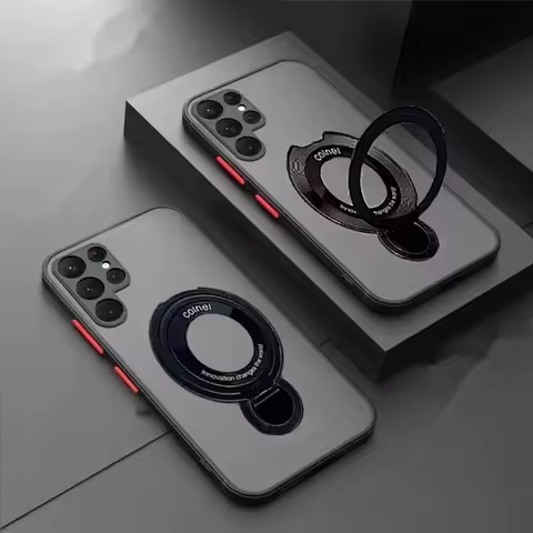 Bracket Stand For Magsafe Magnetic Phone Case For Samsung Galaxy S24 S23 S22 S21 s25 Ultra edge S10 Plus S20 FE a06 cover funda