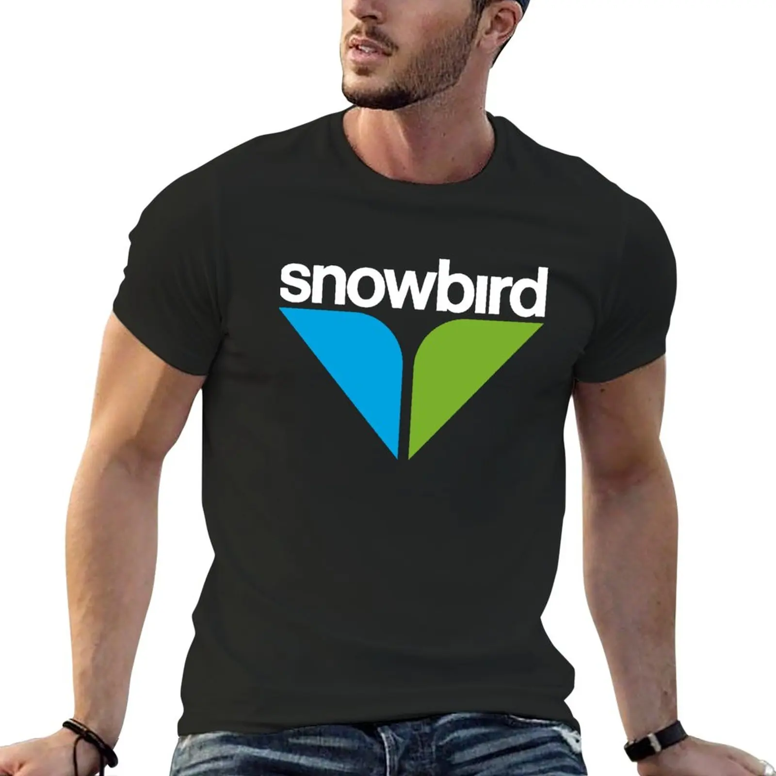 Snowbird Ski Tourist Skiing T-Shirt summer top korean fashion black t shirt cute tops mens vintage t shirts