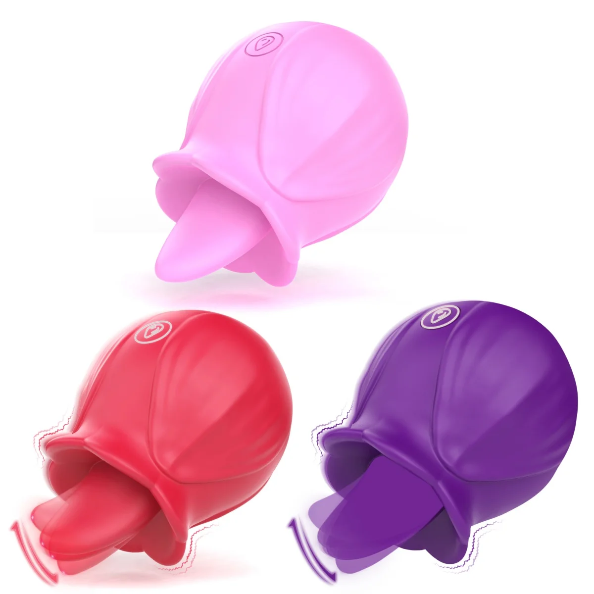 Rose Shape Clitoris Sucking Vibrator Tongue Licking Nipple Anal Stimulator Fast Orgasm Women Masturbator Lesbian  Toys 1pc