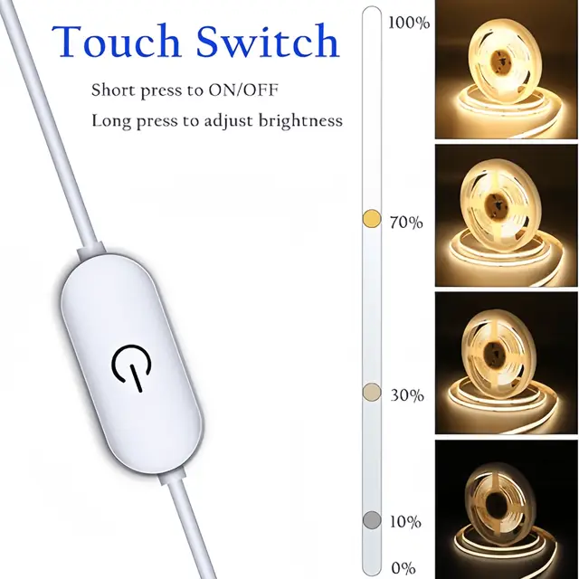 סטריפ LED למנורות COB עם מגע, תמונה 2
