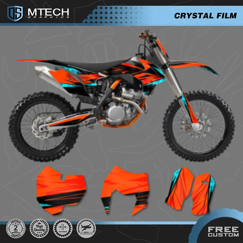 DSMTECH Motorcycle Sticker Custom Team Graphics Decals Kit For KTM SX SXF XC XCF 2013 2014 2015 EXC EXCF XCW 2014 2015 2016 009