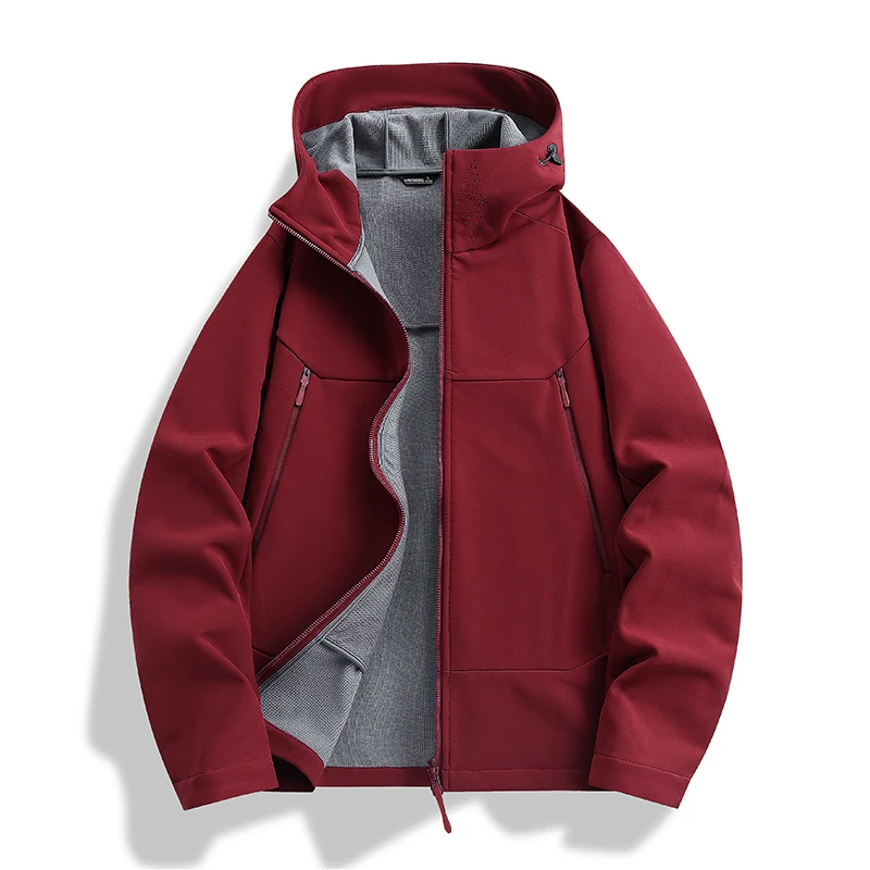 

New Style Hooded Jacket for Men Windproof and Waterproof Jacket Sport Coat Mountaineering Suit Autumn Casual Down Jacket for Men