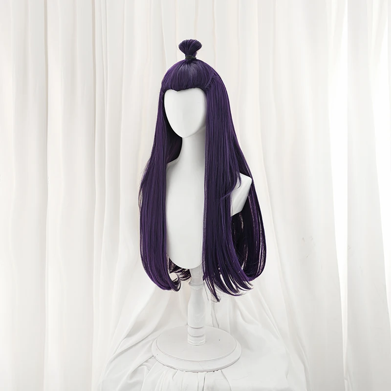 ROLECOS Gioco LOL Immortal Journey Nami Parrucca Cosplay 70 cm Colore Viola Lungo Rettilineo Parrucche da Donna Capelli Sintetici Resistenti al Calore