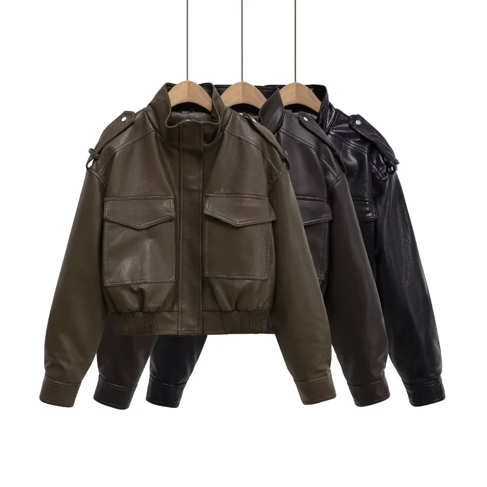 Trafzr Crop Leather… - image