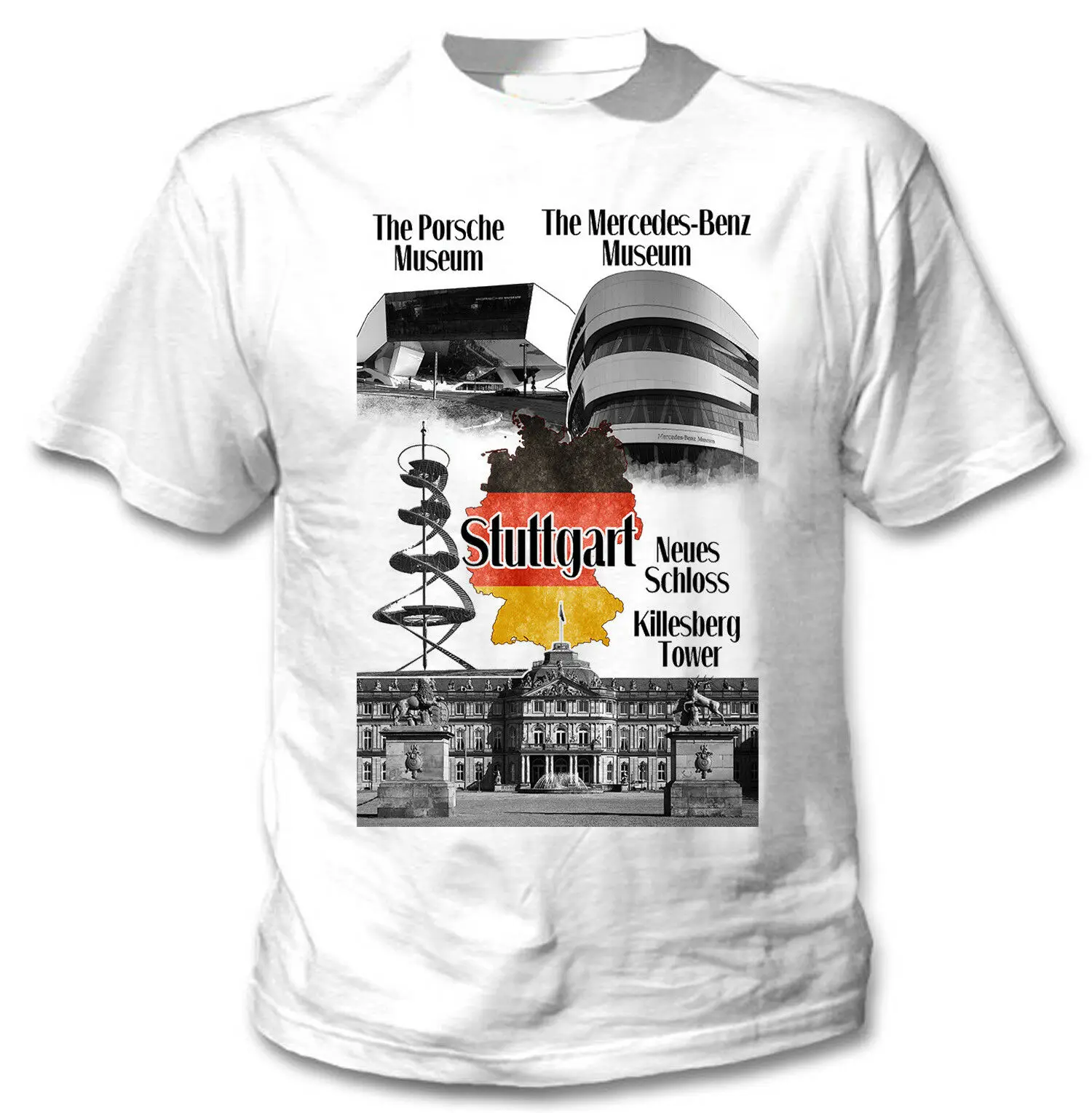 Germany Stuttgart T-Shirt. Summer Cotton O-Neck Short Sleeve Mens T Shirt New S-3XL