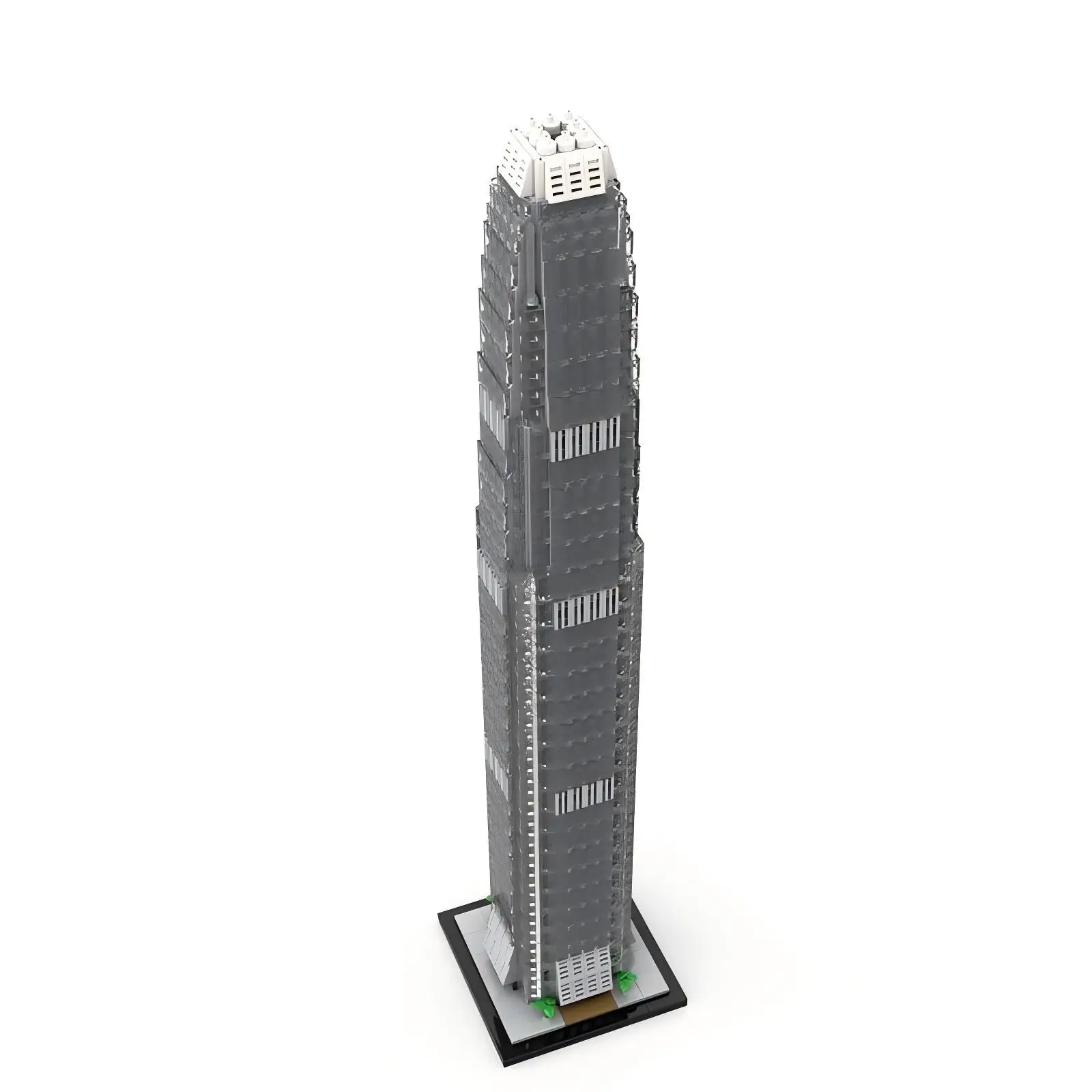 MOC Modern Urban Street View Hong Kong Skyline Modell International Financial Center Bausteine Kit Kinderspielzeug Geburtstagsgeschenk