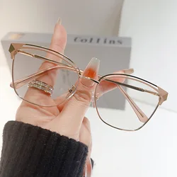New Fashion Anti Blue Light Glasses Women Transparent Glasses Woman Prescription Glasses Optical Lenses Eyewear