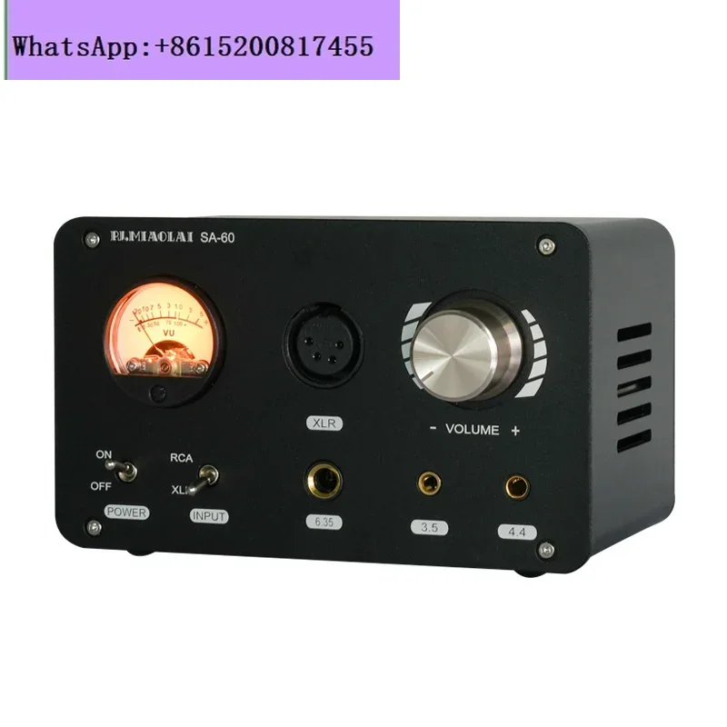 

PJ SA-60 XLR Full Balance Large Thrust Headphone Amplifier HIFI Fever TPA6120 Desktop Headphone Amplifier 4.4