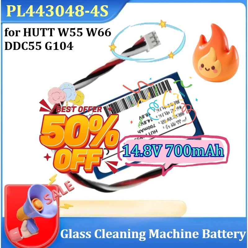 

Аккумулятор литий-ионный перезаряжаемый PL443048-4S 14.8V 700mAh для стеклоочистительных машин HUTT W55 W66 DDC55 G104