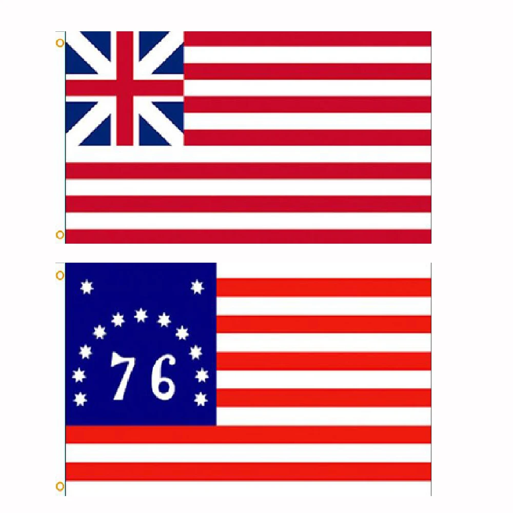 FLAGLINK 90x150 cm drapeau de la révolution américaine Bennington 76 Grand Union pour la décoration