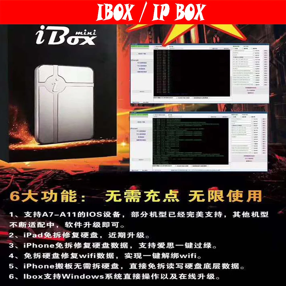 New IP box, no need to change the serial number of the hard disk, Bluetooth, WiFi,and all the other,