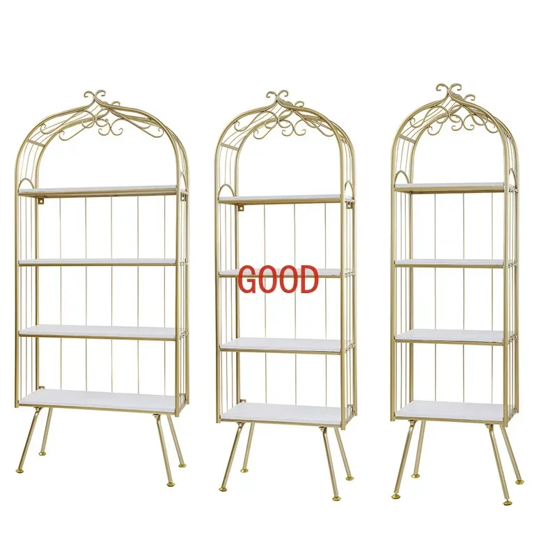 Nordic shelf landing multi-storey bookshelf heightening partition shelf bedroom storage shelf decoration storage rack