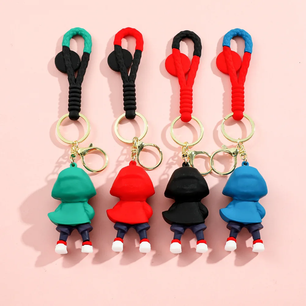 Disney Cartoon Spider-Man Hoodies Design Car Keychain Bag Charm Key Ring Car Keyring Decorative Motorcycle Keychain Accessories view 5