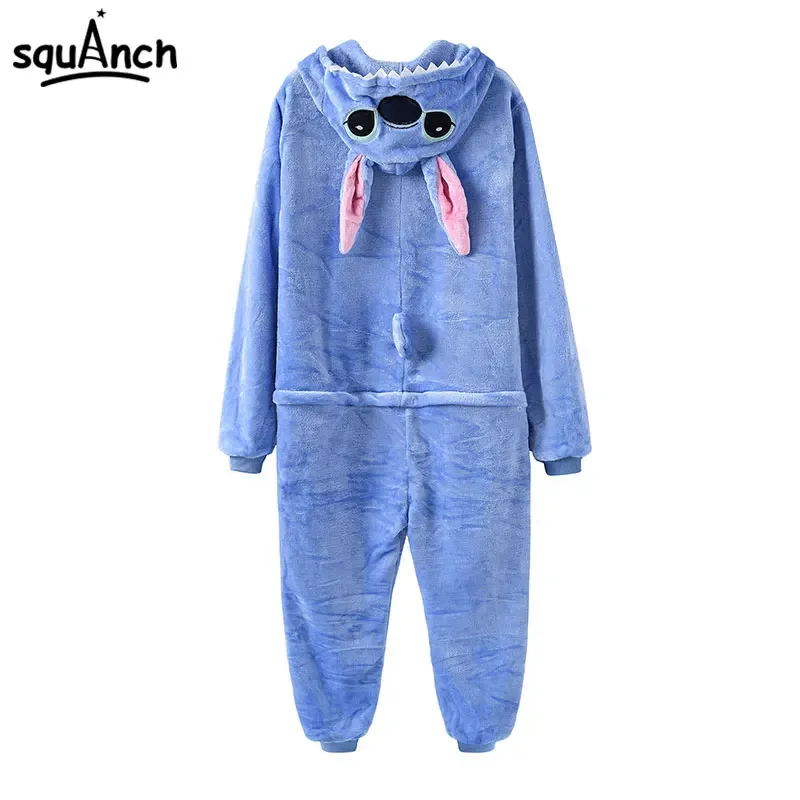 Kigurumis onesies with slippers overalls adult women men blue animal pajama button zipper jumpsuit funny outfit XXL suit