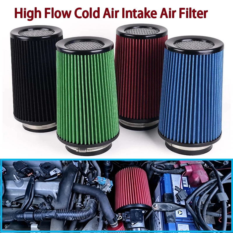 ZK Car Modified High Flow Cone Air Filter 76/89/101mm 3‑4