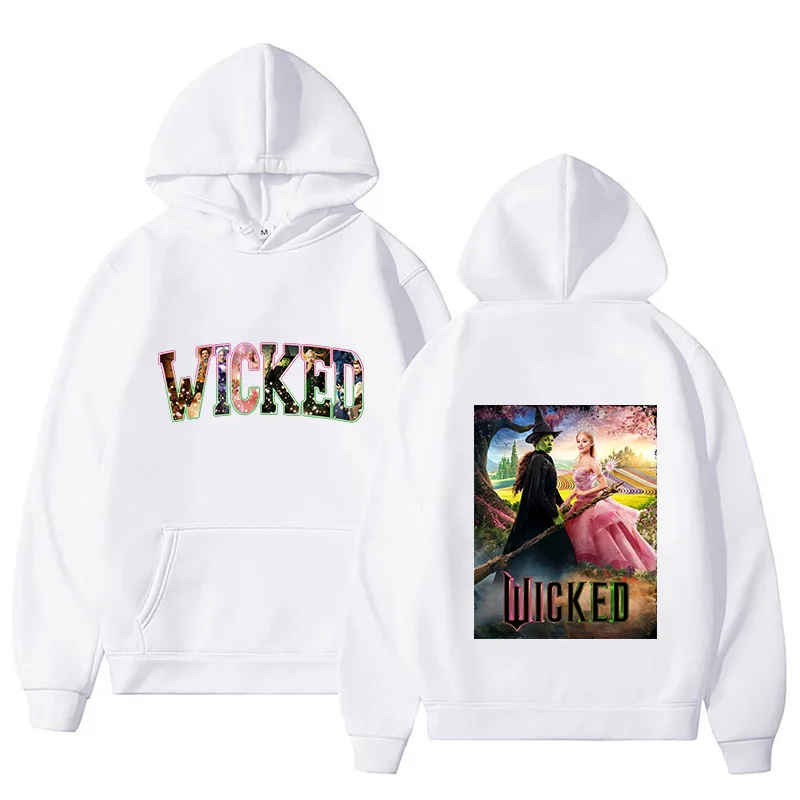 Aesthetic Wicked Fantasy Movie Graphic Hoodie 2024 Men/women Hoodies Harajuku Aesthetic Unisex Winter Fleece Pullover Sweatshirt