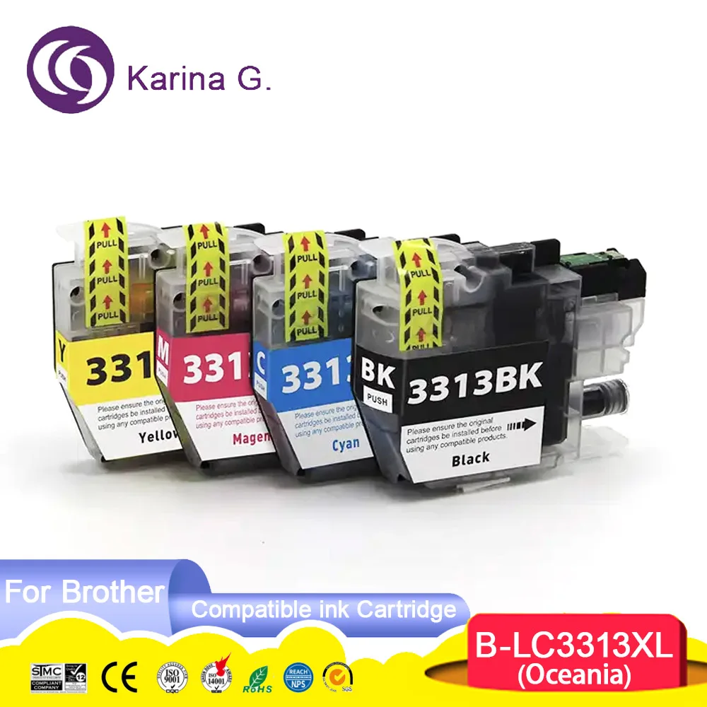 LC3311 LC3313 LC 3311 3313 LC-3313 Premium Color Compatible Ink Cartridge for Brother DCP-J772DW,MFC-J491DW,MFC-J890DW Printer