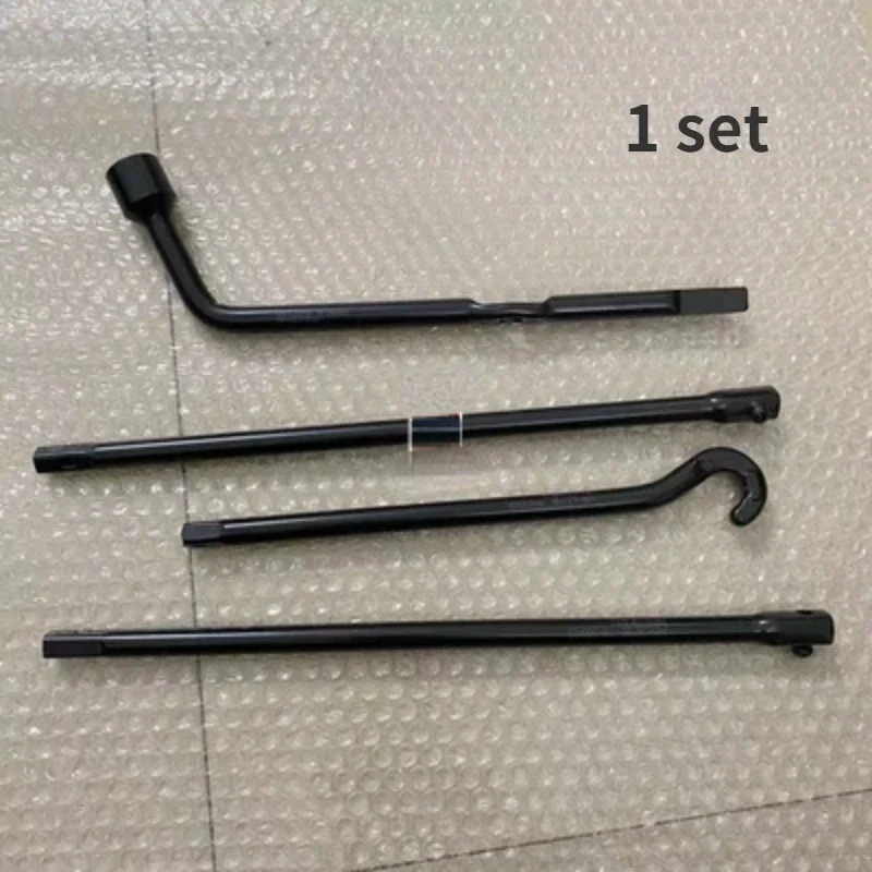 1 Set Spare Tire Jack Tool Lug Wrench Kit T6 On-board Repair Kit for T8 Car Roadside Emergency Tire Change Maintenance Tools