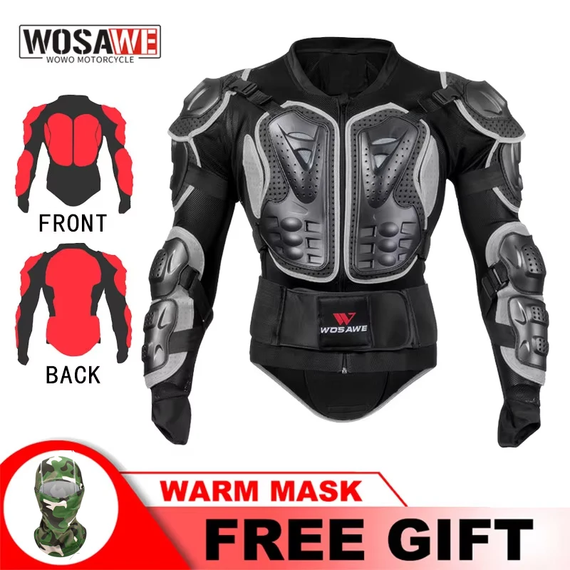 WOSAWE Motorcycle Armor Full body for Men Racing Motocross Motorcycle Body Armor Portector Jacket Protective Gear