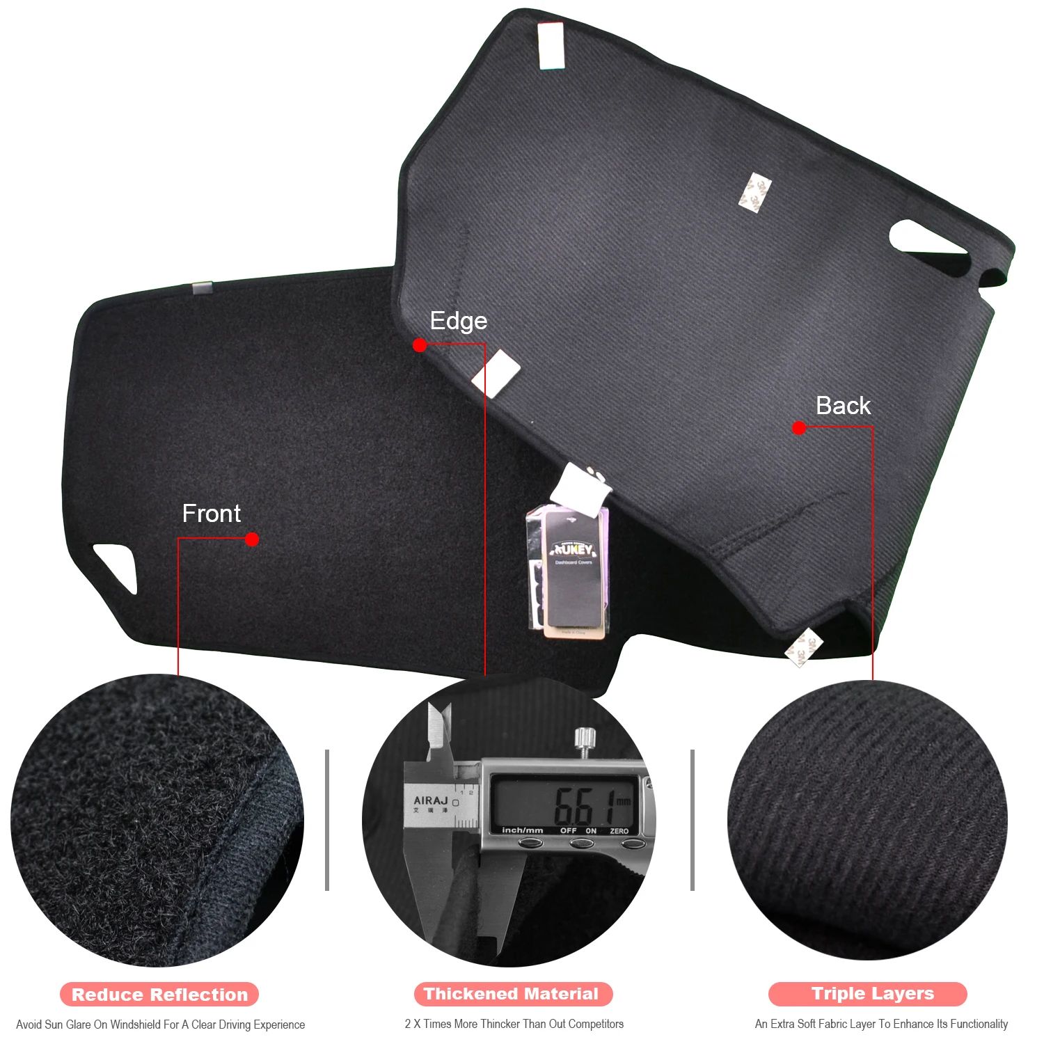 Pour Lexus IS250 IS350 IS-F IS250C 2006 - 2012 2013 Dash polymères Prada conseil Couverture Prada virus Anti-sale Pad Tapis Garde De Voiture