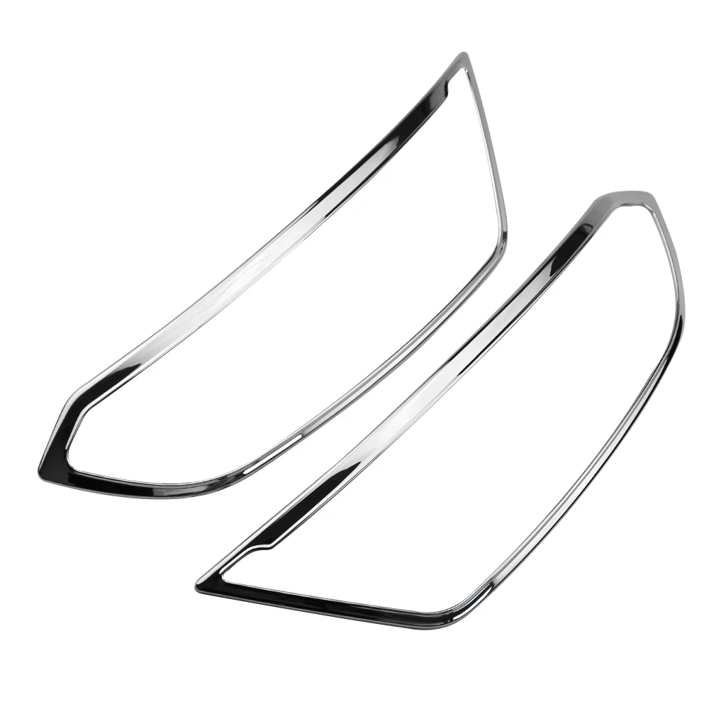 

2Pcs ABS for Ford New Ecosport 2018-2021 Car Front Head Light Lamp Headlight Cover Decoration Sticker Trim Acc.