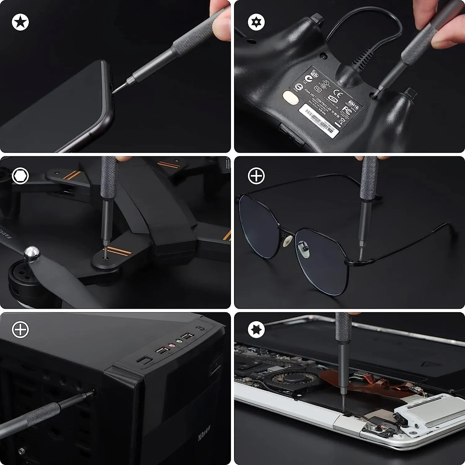 50 in 1 Screwdriver Tool Set Durable High Quality Laptop Mobile Phone Double Sided Small Disassembly Multifunction Repair Tool