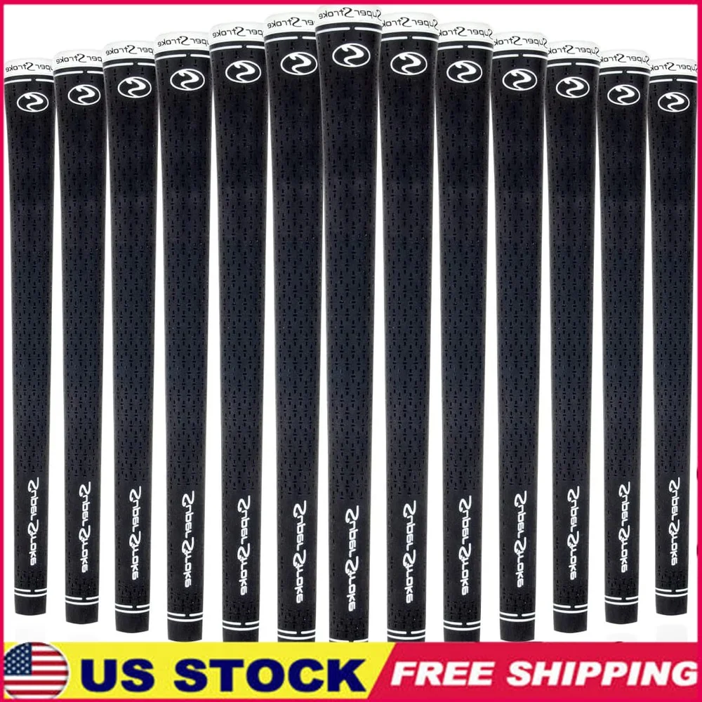 

Non-Slip Rubber Golf Club Grip 13 Pack Bundle Ultimate Feedback Control Weather Resistant Cross-Traction Performance