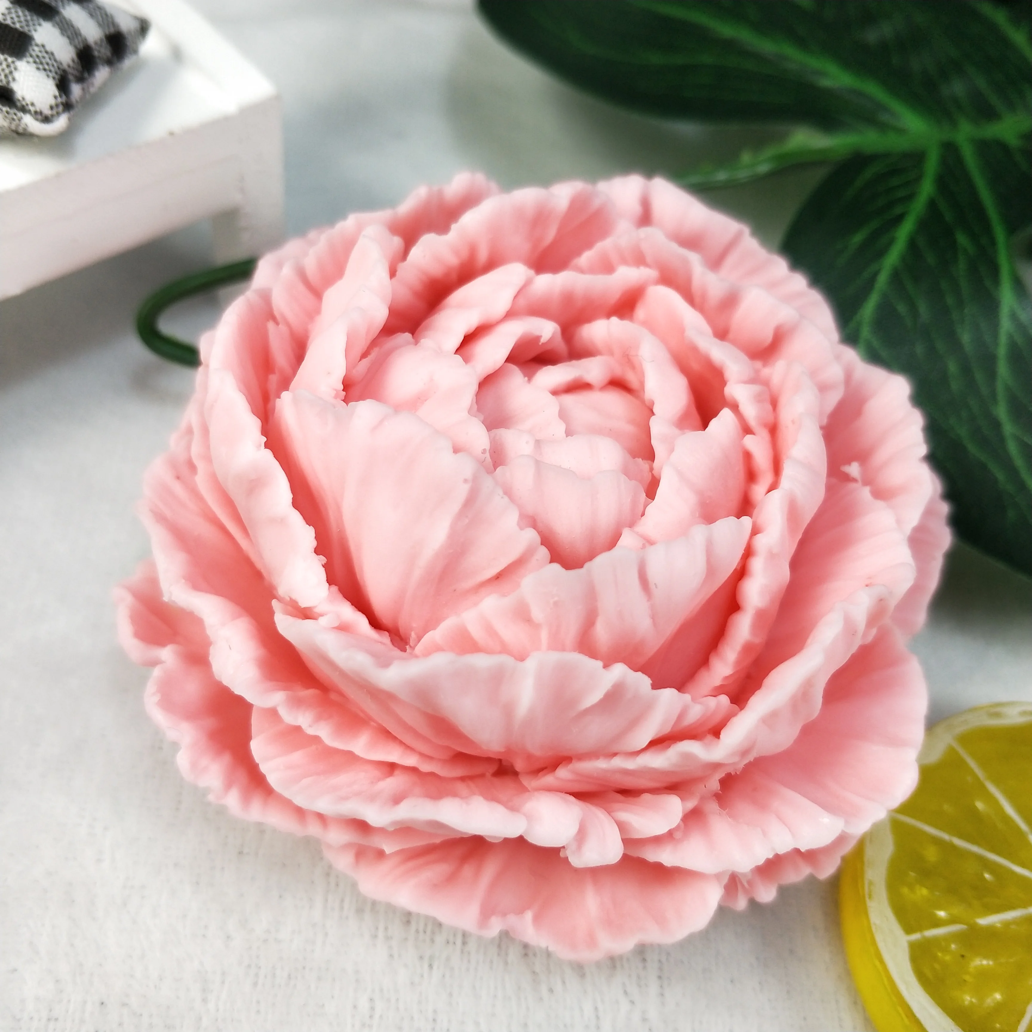 HC0209 PRZY Peony Flowers Soap Molds Mold Silicone Peony Flower Molds Bouquet Making Clay Resin Gypsum Chocolate Candle Candy