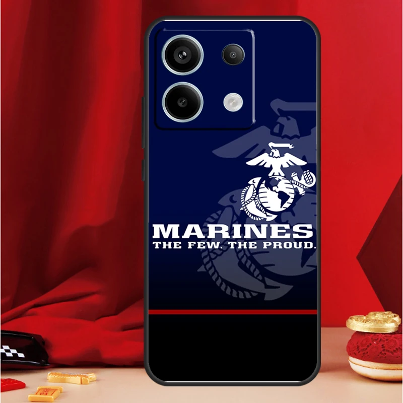 USMC Marine Corps Funda For Xiaomi Redmi 13C 12 9C 10C 12C Redmi Note 13 9 10 11 12 Pro 9S 10S 11S 12S Case