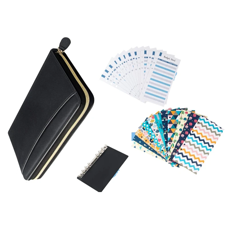 Cash Envelope System Wallet,With 12 Cash Budget Envelopes And 12 Budget Sheets For Family Financial Budget Planner