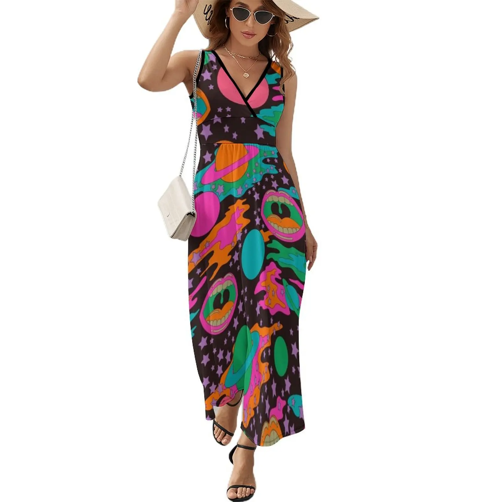 

Great Gig In The Sky Pattern Short-Sleeved Dress Dress woman clothes for women