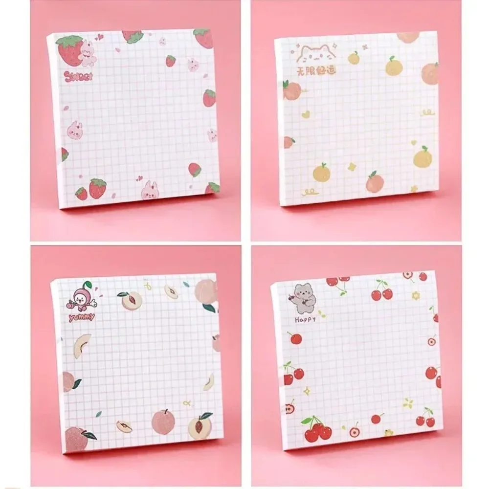 80 قطعة/الحزمة ملاحظات لاصقة على شكل حيوانات وفواكه لطيفة، مخطط لوحة المذكرات، ملصقات مجلة Kawaii، قائمة المهام ديكو