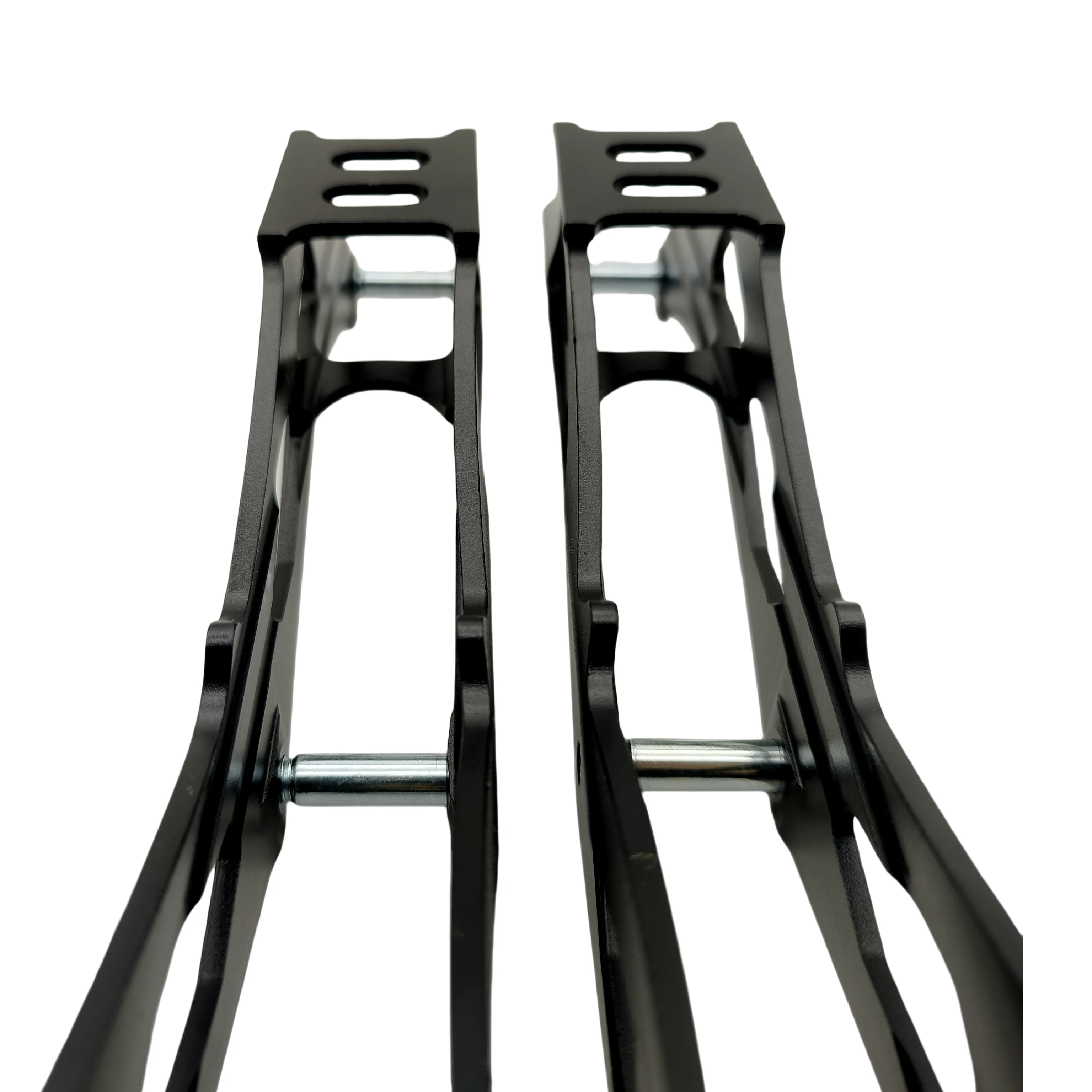 إطار تزلج بإطار السرعة 3 × 125 مم إطار ثلاثي العجلات مادة سبائك AL سوداء زوج واحد/وحدة