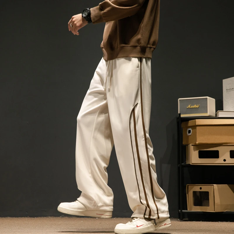 High Quality Striped Cargo Pants for Men, perfect for Autumn and Winter